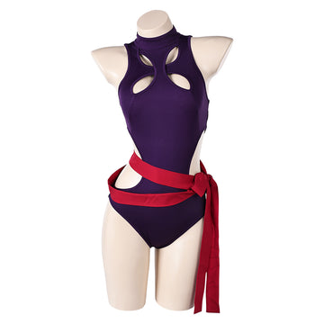 Psylocke Women Purple One-piece Swimsuit Cosplay Costume Outfits Halloween Carnival Suit